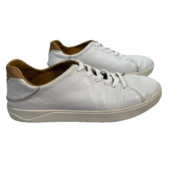 Olukai Lae'ahi li 'ili Leather Sneaker In White Comfort Men’s Sz 9.5 Athliesure - Picture 10 of 14